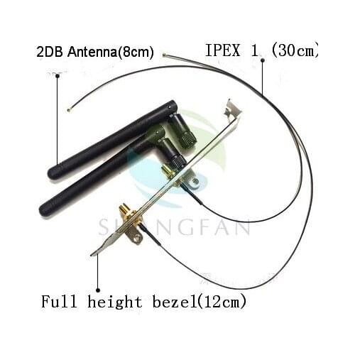 SMA WIFI antenna IPEX1 / IPEX4 to SMA wireless network card 2DB/8DB antenna full height / half height bezel