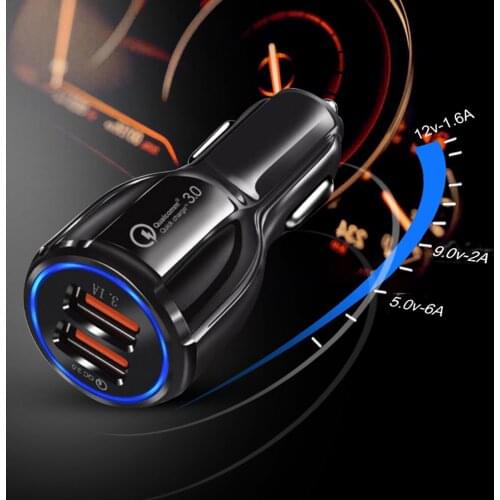 Car Charger Quick Charge Dual USB Fast Charging for nissan qashqai j11 j10 x trail t32 t31 juke tiida note leaf