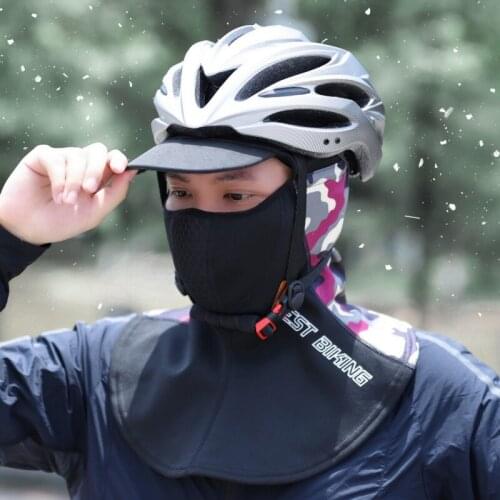Balaclava Full Face Scarf Mask Hiking Cycling Hunting Bike Head Cover Tactical Airsoft Cap Men Winter warm headgear With Hat