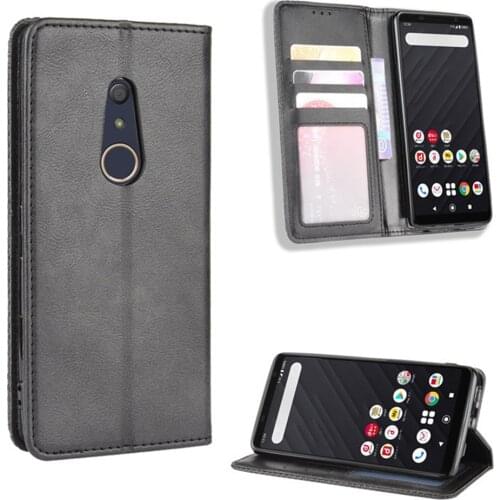 For Fujitsu Arrows Be4 Case Luxury PU Leather Wallet Magnetic Adsorption Case For Fujitsu Arrows Be4 F-41A TD-LTE JP Phone Bags