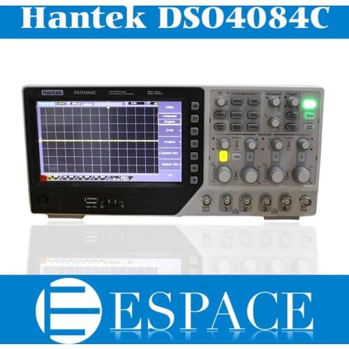 2017 New Hantek DSO4084C Digital Storage Oscilloscope 80MHz 4 Channels 1 Gsa/s Integrated USB Host/Device Better Than DSO5102P