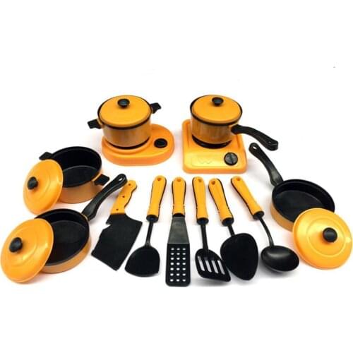13Pcs/Set Simulation Kitchen Cooking Utensils Tableware Tools Children Kids Toy