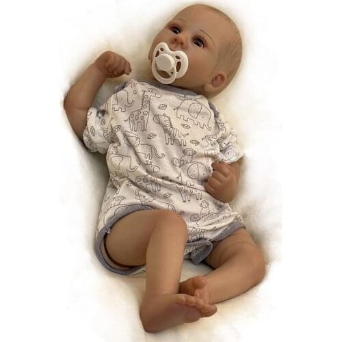 48cm Reborn Doll with Bodysuit Looklike Real Baby Full Body Advanced Paintnig Reborn Baby Doll Toys for Girls Reborn Dolls