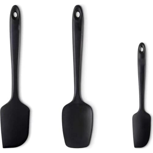Hot Kitchen Silicone Supplies Baking Tool Butter Knife Scraper Silicone Shovel Three-Piece Set Printing Kitchen Accessories