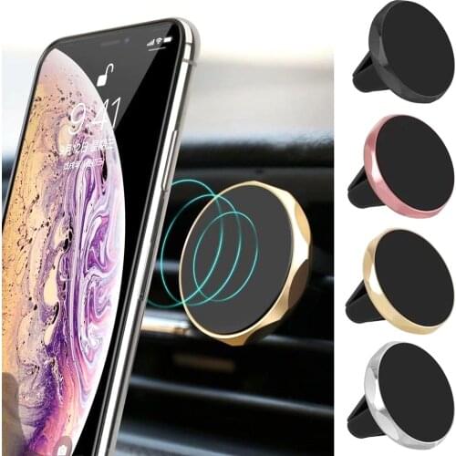 Magnetic Phone Holder For Redmi Note 8 Huawei In Car GPS Air Vent Mount Magnet Stand Car Phone Holder For IPhone 11 Samsung