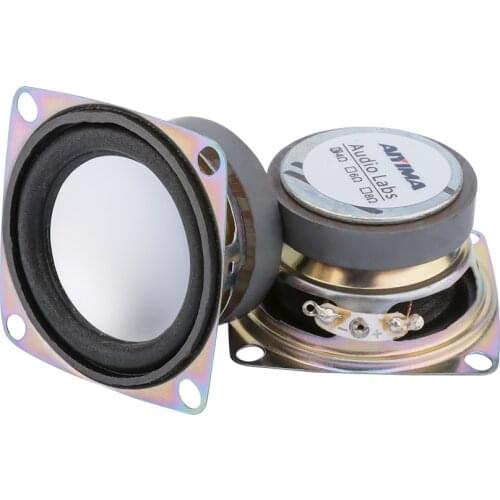 AIYIMA 2Pcs 40 Magnetic Full Range Speakers MP3 Decoder Speaker 4ohm 3W Small Audio Loudspeaker Column For Home Theater DIY