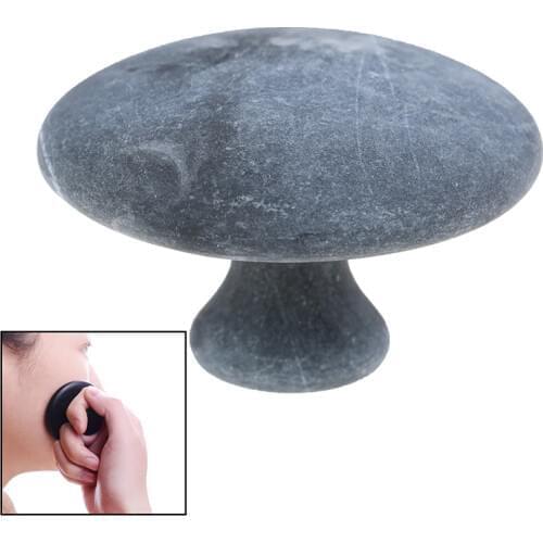 Face Massager Guasha Tool Natural Bian Stone Mushroom Facial Back Foot Acupuncture Massage Scraper SPA Therapy Jade Board