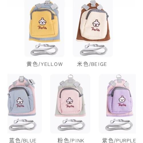 Multi-function Pet Traction Rope Rucksack Adjustable Clip Harness Escape-Prevent Leash Outdoor Portable Dog Bag Walking Straps