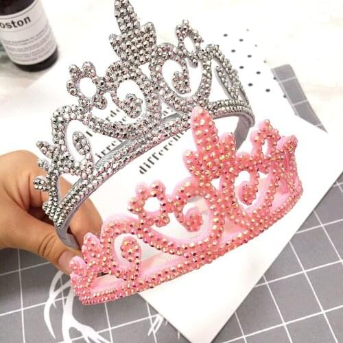 12pcs Fashion Royal Glitter Tiaras Hairbands Rhinenstone Crown Hair Sticks Headbands Princess Headwear Girls Hair Accessories