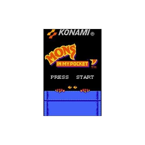 MONS IN MY POCKET Region Free 60 Pin 8Bit Game Card For Subor Game Players