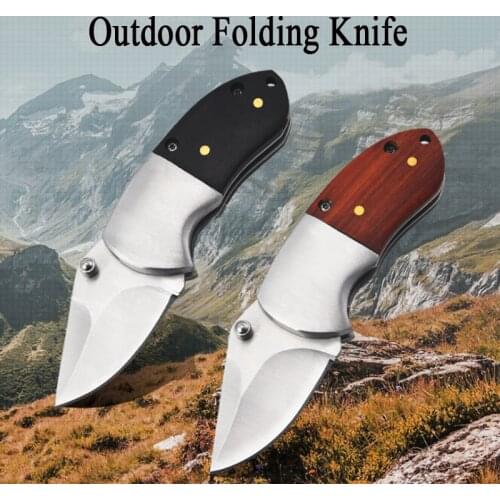 D2 Steel Cute Pocket Knife Self Defence Survival Camping Hunting Folding Knives EDC Box Cutter CS GO Utility Knife