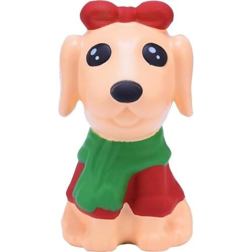 Kawaii Little Dog Squishy Cream Scented Stress Relief Toys Antistress Slow Rising Funny Children Toys for Party Xmas Gift 15*7CM