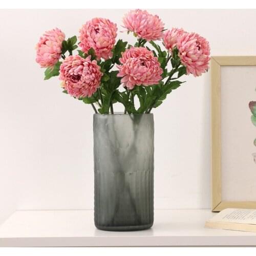 Single Pineapple Chrysanthemum Wedding Home Artificial Flower Artificial Flower Melaleuca Chrysanthemum Single Long Pole