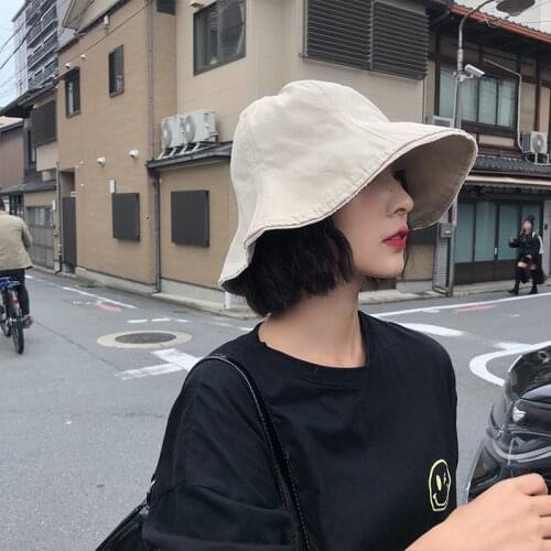 Fashion Panama Bucket Hat Women Summer Bucket Cap Female Wavy Cool Fishing Hats Sun Summer Sunscreen Fisherman Hip Hop Caps Gift