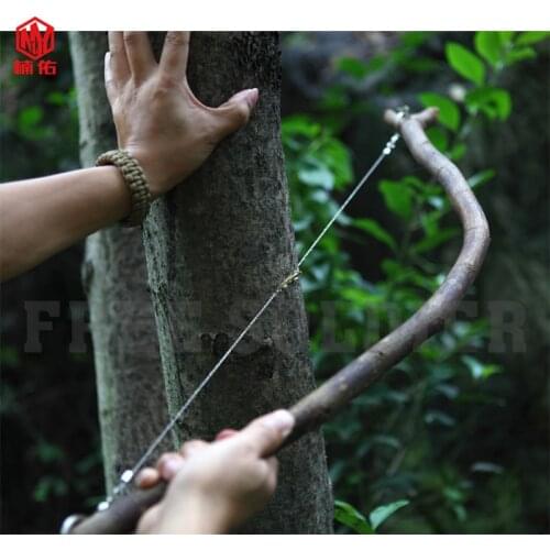 1PCS Stainless Steel Outdoor Saw Kit Portable Camping Travel Emergency Hand Cutter Survival Tool Pocket Gadget