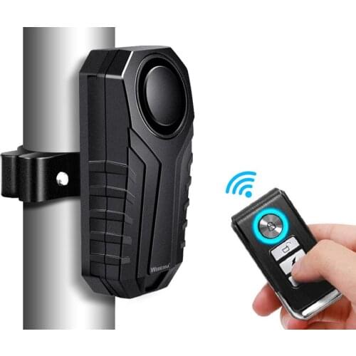 Anti-theft Bicycle Alarm With Safety Frame 113dB Waterproof Bicycle Safety Alarm System With Remote Control And Remote Operation