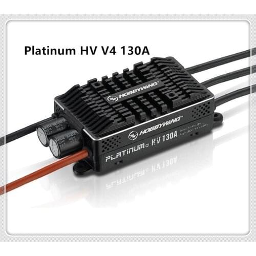 1pc Original Hobbywing Platinum HV V4 130A BEC / OPTO 5-14S Lipo Empty mold Brushless ESC for RC Drone Helicopter Aircraft