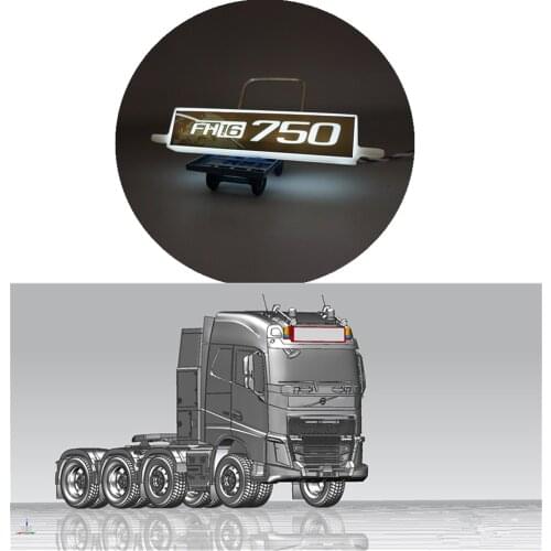 Rc Tractor Trailer Truck Parts Body Roof Lights Box For 1/14 Scale Remote Control Car Tamiya Volvos FH16 56360 750 Accessories