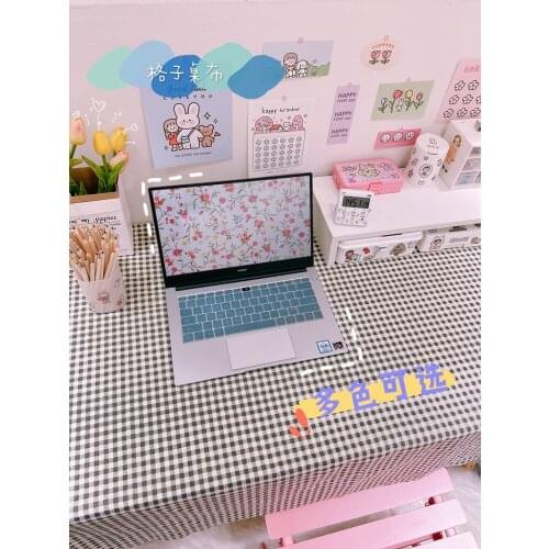 Tablecloth cotton linen Plaid photo background cloth beach picnic mat Christmas party home decoration meal cloth