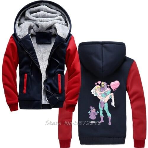 Masters Universe He Man HeMan Skeletor Evil Lyn Grayskull She-Ra Retro hoodie Men Thicken Sweatshirt Harajuku Anime Hoodies