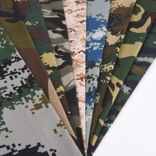 Thick Twill Cotton Polyester Army Military Camouflage Fabric Sleeping bags Outdoor Tent Table Clothes Fabric 1.5 width