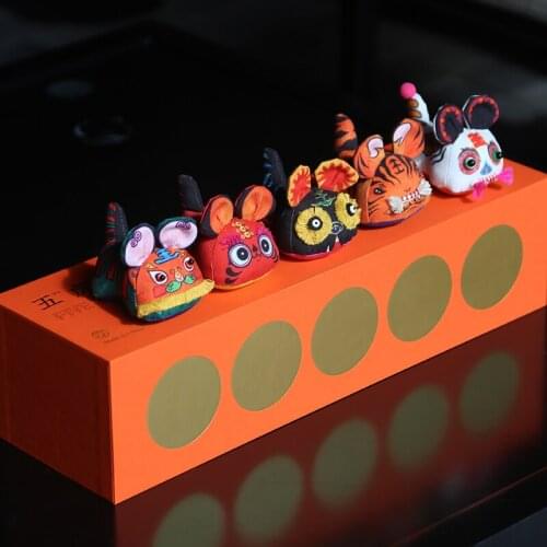 Wuhu Linmen Gift Box Original Special Handicraft Traditional Cloth Tiger Doll Accessories Pendant Fashion Play
