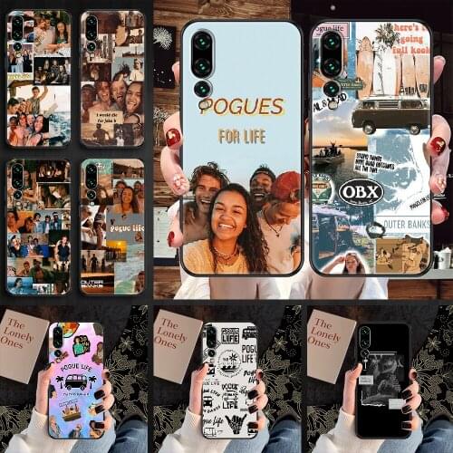 Pogue Life Outer Banks Phone case For Huawei P Mate P10 P20 P30 P40 10 20 Smart Z Pro Lite 2019 black luxury Etui pretty prime