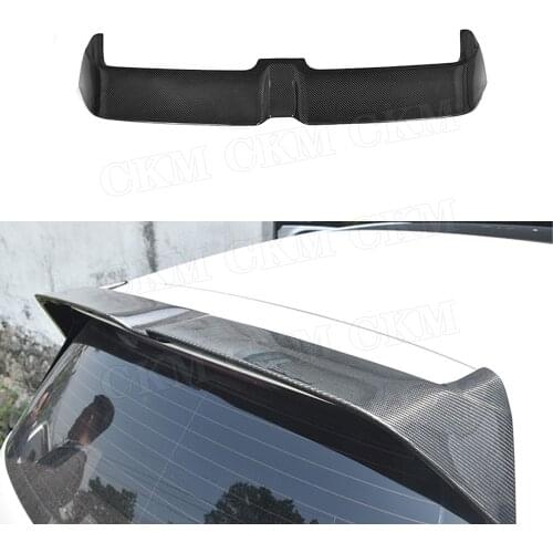 For Golf MK7 Carbon Fiber Rear Roof Spoiler Trunk Trim Wings for Volkswagen VW Golf 7 VII MK 7 GTI R 2014-2017 O Style