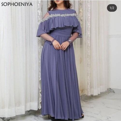 New Arrival robe soiree dubai Evening dresses long 2021 evening gown long evening dress avond jurken