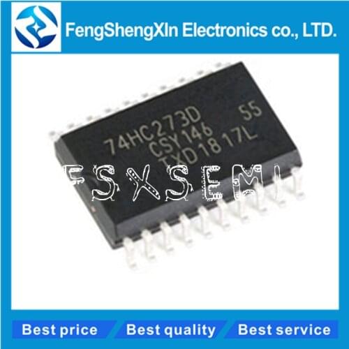 10pcs/lot 100% New original 74HC273D 74HC273 SOP-20 7.2MM Octal D-Type Flip-Flop IC