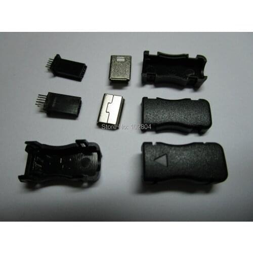 100 Pcs Per Lot 10 pin Mini USB Plug Male Socket Connector 10 Pin Plastic