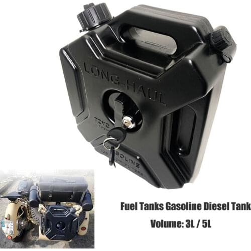 2021 New 5L Portable Jerry Can Gas Fuel Tank Plastic Petrol Car Gokart Spare Container Gasoline Petrol Tanks Canister Motorcycle