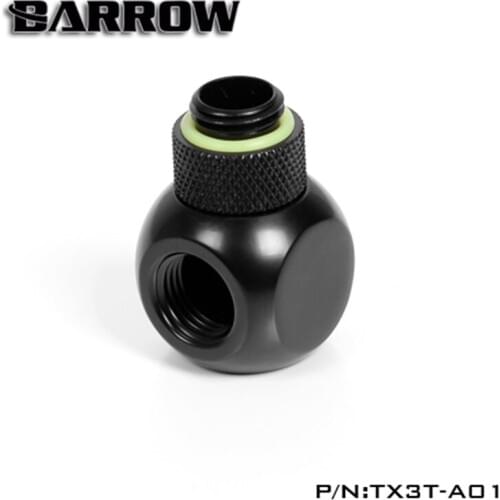 Barrow G1/4" 3-Way Rotary Fitting Water Cooling TX3T-A01