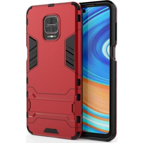 30pcs Iron Man Armor TPU+PC Hard Plastic Case Kickstand Cover Stand Holder For Xiaomi Redmi Note 10 Pro Max 10S 9 9S 9A 9C 9T