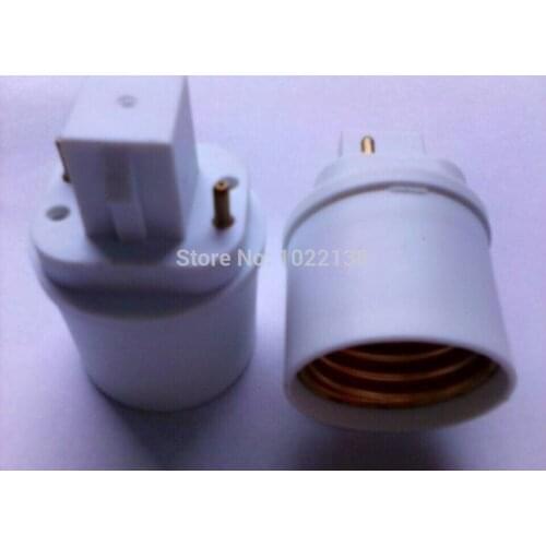 30pcs G24 to E27 LED Socket adapter lamp base G24-E27 Converter Extender bulb base lamp holder Free Shipping With Tracking No