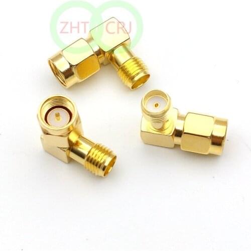 300pcs brass SMA male to SMA female right angle in series RF adapter connectors Selling
