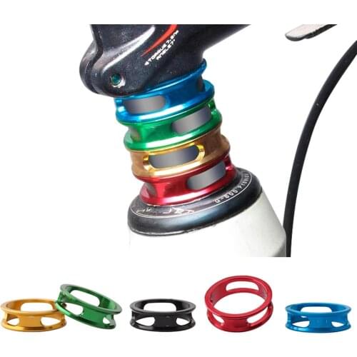 4 Pcs 10mm Cycling Parts 28.6MM 1-1/8'' Bike Headset Ring Front Fork Washer Bicycle Headset Spacer Gasket Spacing Pad