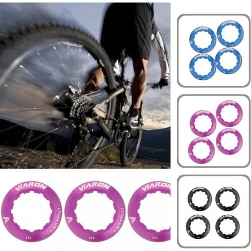 4Pcs Compact Lightweight Detachable Freewheel Lockring Multi Color Flywheel Lockring High Strength for Mountain Bike