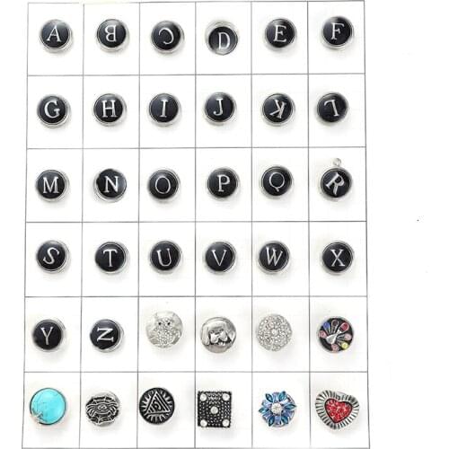 4pcs/lot Newest Snap Jewelry Bracelets Colorful Crystal Rhinestone Flower 18mm Metal Snap Buttons Fit DIY Snap Button Bracelet