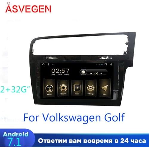 Car Multimedia Player For Volkswagen Golf Ram 2G Rom 32G Android 8.1 Autoradio GPS Navigation Car Stereo Video Player