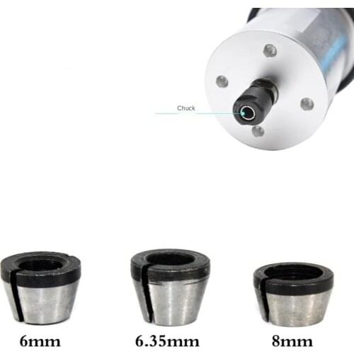 6mm 6.35mm 8mm Collet Chuck Adapter for Engraving Trimming Machine Electric Router High Precision Drill Bit Power Tool Parts