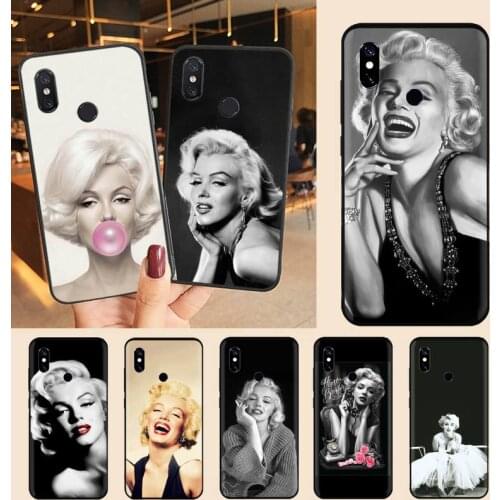 Marilyn Monroe famous singer actor Phone Case For Xiaomi Redmi note 7 8 9 t max3 s 10 pro lite Luxury brand shell funda coque