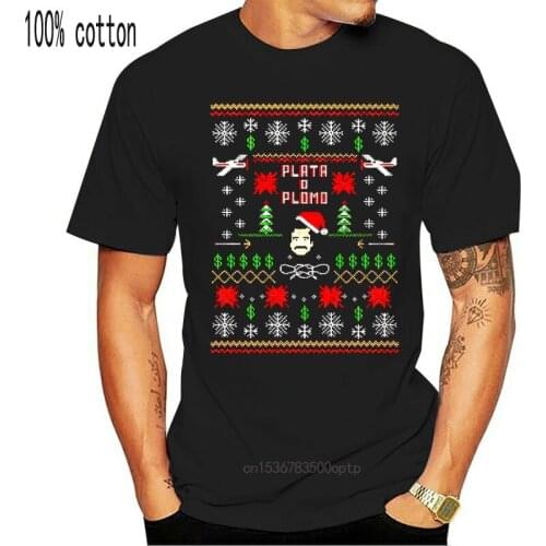Men Short sleeve tshirt Narco Christmas Parody T Shirt Women t-shirt