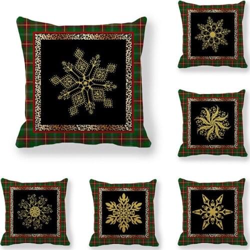 GZTZMY Happy New Year 2021 Merry Christmas Decorations for Home Navidad Natal Santa Claus Decoracion Cushion Cover for Sofa Car