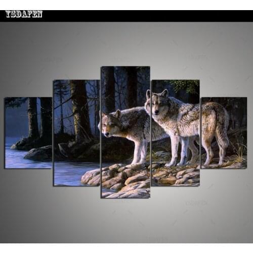 HD Printed Painting Canvas Printing Animal Wolf painting Room decor print poster picture canvas Framed Art HG-110