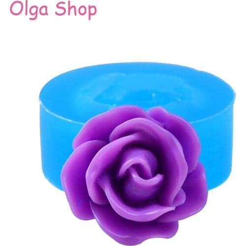HYL195 Beautiful Flower Silicone Mold for Food Safe Sugarcraft Candy Icing Clay Cabochon Soap Resin Wax