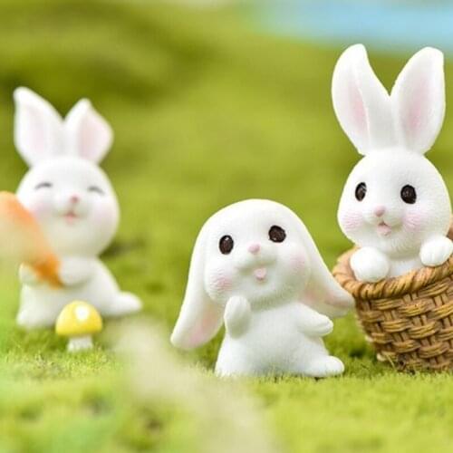 Baked Cake Decoration Radish Bunny Doll Decoration Birthday Plug-in Flower Pot Decoration Gardening Decoration