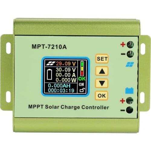 MPPT Solar Panel Solar Charge Controller Fit MPT-7210A Adjustable for 24V/36V/48V/60V/72V Lithium Battery Regulator
