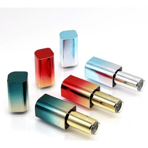 Wholesale 12.1MM Empty Lipstick Tubes Container Gradient Colors Lipgloss Lip Balm Bottles Contact Customer Service Add Logo