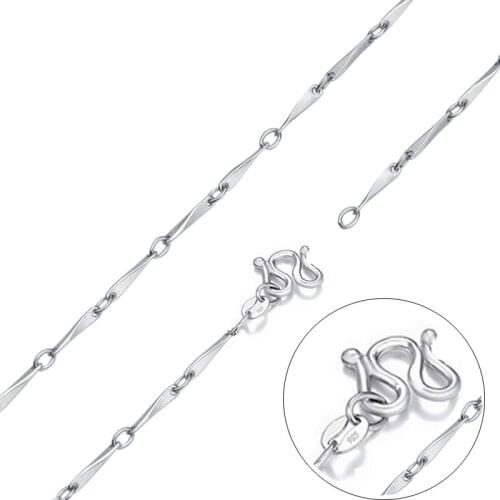 Wholesale Accessory Big Promotion Fashion 925 Sterling Silver Necklace Chains Size 16" 18" 20" 22" 24" 26"
